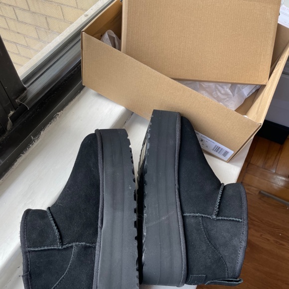 UGG Black Platform Ankle Booties - Picture 3 of 7